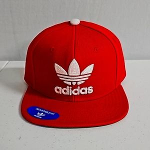 Brand new red adidas snapback hat